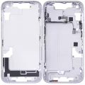 Mid-Frame Housing W/ Small Parts For iPhone 14 (US Version) (Used OEM Pull: Grade B) (Purple)
