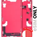 Mid-Frame Housing W/ Small Parts For iPhone 14 (US Version) (Used OEM Pull: Grade B) (Red)