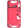 Mid-Frame Housing W/ Small Parts For iPhone 14 (US Version) (Used OEM Pull: Grade B) (Red)