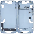 Mid-Frame Housing W/ Small Parts For iPhone 14 (US Version) (Used OEM Pull: Grade C) (Blue)