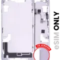 Mid-Frame Housing W/ Small Parts For iPhone 14 (US Version) (Used OEM Pull: Grade C) (Purple)