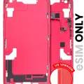 Mid-Frame Housing W/ Small Parts For iPhone 14 (US Version) (Used OEM Pull: Grade C) (Red)