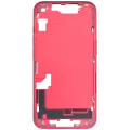 Mid-Frame Housing W/ Small Parts For iPhone 14 (US Version) (Used OEM Pull: Grade C) (Red)
