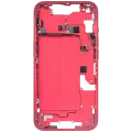 Mid-Frame Housing W/ Small Parts For iPhone 14 (US Version) (Used OEM Pull: Grade C) (Red)