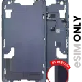 Mid-Frame Housing W/ Small Parts For iPhone 14 (US Version) (Used OEM Pull: Grade C) (Midnight)