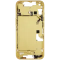 Mid-Frame Housing W/ Small Parts For iPhone 14 (US Version) (Used OEM Pull: Grade C) (Yellow)