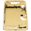 Mid-Frame Housing W/ Small Parts For iPhone 14 (US Version) (Used OEM Pull: Grade C) (Yellow)