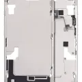 Mid-Frame Housing W/ Small Parts For iPhone 14 (US Version) (Used OEM Pull: Grade C) (Starlight)