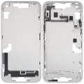 Mid-Frame Housing W/ Small Parts For iPhone 14 Plus (US Version) (Used OEM Pull: Grade B) (Starlight)