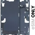 Mid-Frame Housing W/ Small Parts For iPhone 14 Plus (US Version) (Used OEM Pull: Grade C) (Midnight)