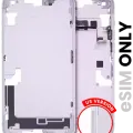 Mid-Frame Housing W/ Small Parts For iPhone 14 Plus (US Version) (Used OEM Pull: Grade C) (Purple)