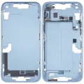 Mid-Frame Housing W/ Small Parts For iPhone 14 Plus (US Version) (Used OEM Pull: Grade C) (Blue)