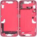 Mid-Frame Housing W/ Small Parts For iPhone 14 Plus (US Version) (Used OEM Pull: Grade C) (Red)