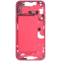 Mid-Frame Housing W/ Small Parts For iPhone 14 Plus (US Version) (Used OEM Pull: Grade C) (Red)