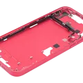 Mid-Frame Housing W/ Small Parts For iPhone 14 Plus (US Version) (Used OEM Pull: Grade C) (Red)