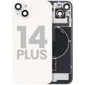 Back Glass w/ MagSafe Magnet & NFC & Flashlight Flex For iPhone 14 Plus (Used OEM Pull: Grade B) (Starlight)