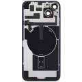 Back Glass w/ MagSafe Magnet & NFC & Flashlight Flex For iPhone 14 Plus (Used OEM Pull: Grade B) (Midnight)