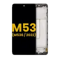 Дисплейний модуль (OLED) з рамкою для Samsung Galaxy M53 5G (M536 / 2022) (Refurbished) (усі кольори)