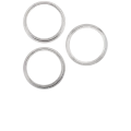 Back Camera Bezel Ring Only For iPhone 15 Pro (White Titanium) (3 Piece Set)