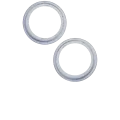 Back Camera Bezel Ring Only For iPhone 15 / 15 Plus (Blue) (2 Piece Set)