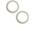 Back Camera Bezel Ring Only For iPhone 15 / 15 Plus (Yellow) (2 Piece Set)