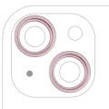 Back Camera Bezel Ring Only For iPhone 15 / 15 Plus (Pink) (2 Piece Set)