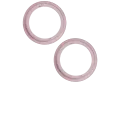 Back Camera Bezel Ring Only For iPhone 15 / 15 Plus (Pink) (2 Piece Set)