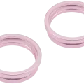 Back Camera Bezel Ring Only For iPhone 15 / 15 Plus (Pink) (2 Piece Set)