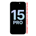 OLED Assembly With Proximity Sensor Flex Pre-Installed For iPhone 15 Pro (Service Pack)