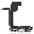 Charging Port Flex Cable For iPhone 15 Pro Max (Premium) (White Titanium)