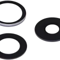 Back Camera Lens (Glass Only) With Adhesive For iPhone 15 Pro (3 Piece Set) (Real Sapphire) (Premium)