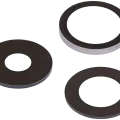 Back Camera Lens (Glass Only) With Adhesive For iPhone 15 Pro (3 Piece Set) (Real Sapphire) (Premium)