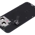 Заднє скло з магнітом MagSafe, NFC і шлейфом спалаху для iPhone 15 Pro Max (Used OEM Pull: Grade A) (Black Titanium)