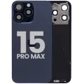 Заднє скло з магнітом MagSafe, NFC і шлейфом спалаху для iPhone 15 Pro Max (Used OEM Pull: Grade A) (Blue Titanium)