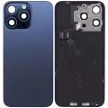Заднє скло з магнітом MagSafe, NFC і шлейфом спалаху для iPhone 15 Pro Max (Used OEM Pull: Grade A) (Blue Titanium)