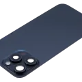 Заднє скло з магнітом MagSafe, NFC і шлейфом спалаху для iPhone 15 Pro Max (Used OEM Pull: Grade A) (Blue Titanium)
