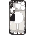 Mid-Frame Housing W/ Small Parts For iPhone 15 Pro Max (US Version) (Used OEM Pull: Grade A) (Black Titanium)