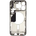 Mid-Frame Housing W/ Small Parts For iPhone 15 Pro Max (US Version) (Used OEM Pull: Grade A) (Natural Titanium)