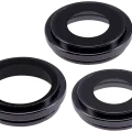 Back Camera Lens With Bracket & Bezel For iPhone 15 Pro Max (3 Piece Set) (Premium) (Black Titanium)