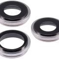 Back Camera Lens With Bracket & Bezel For iPhone 15 Pro Max (3 Piece Set) (Premium) (White Titanium)