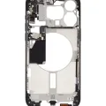 Mid-Frame Housing W/ Small Parts For iPhone 15 Pro Max (US Version) (Used OEM Pull: Grade C) (Black Titanium)
