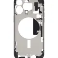 Mid-Frame Housing W/ Small Parts For iPhone 15 Pro Max (US Version) (Used OEM Pull: Grade C) (Black Titanium)