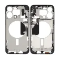 Mid-Frame Housing W/ Small Parts For iPhone 15 Pro Max (US Version) (Used OEM Pull: Grade C) (Black Titanium)
