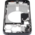 Mid-Frame Housing W/ Small Parts For iPhone 15 Pro Max (US Version) (Used OEM Pull: Grade C) (Black Titanium)