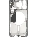 Mid-Frame Housing W/ Small Parts For iPhone 15 Pro Max (US Version) (Used OEM Pull: Grade C) (White Titanium)