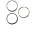 Back Camera Bezel Ring Only For iPhone 15 Pro Max (Natural Titanium) (3 Piece Set)