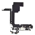 Charging Port Flex Cable For iPhone 15 Pro (Premium) (White Titanium)