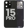 Заднє скло з магнітом MagSafe, NFC і шлейфом спалаху для iPhone 15 Pro (Used OEM Pull: Grade A) (Black Titanium)
