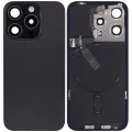 Заднє скло з магнітом MagSafe, NFC і шлейфом спалаху для iPhone 15 Pro (Used OEM Pull: Grade A) (Black Titanium)