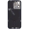 Заднє скло з магнітом MagSafe, NFC і шлейфом спалаху для iPhone 15 Pro (Used OEM Pull: Grade A) (Black Titanium)